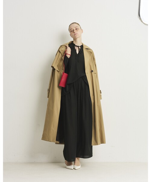 Rouge vif(ルージュヴィフ)の「【セットアップ対応】フィブリルスキッパーブラウス(シャツ/ブラウス・レディース・ブラック/ブラウン・フリー)」の22枚目の写真