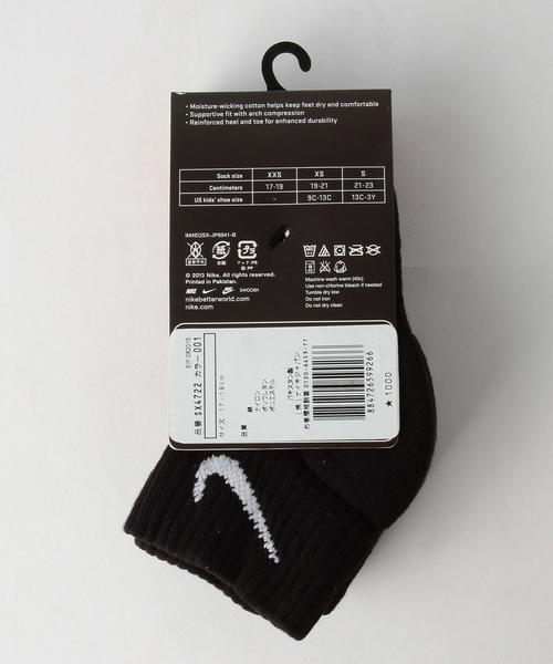 NIKE(ナイキ)の「【NIKE(ナイキ)】3Pクォーターソックス(ソックス/靴下・キッズ・ホワイト/ブラック・19-21cm/17-19cm)」の3枚目の写真