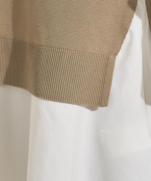 INDIVI(インディヴィ)の「【洗える/1枚でコーデ完成】重ね着風ニットトップス(Tシャツ/カットソー・レディース・ブルー系その他/ベージュ系その他2/ブラック系4/ネイビー系4・38/34/15 /13/05/19)」の17枚目の写真