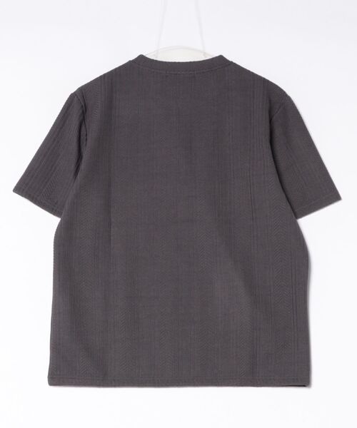 VIBGYOR（ヴィブジョー）の「【Bls】 【ZM】【Bling Leads】ランダムテレコ ヘンリーネックTEE(BL)（Tシャツ/カットソー・レディース・ブラック/チャコールグレー/ブラウン/グレイッシュベージュ・MEDIUM/LARGE）」の5枚目の写真