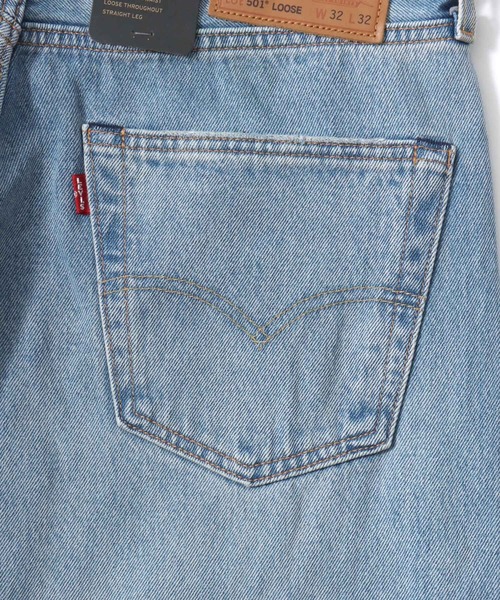 Levi's(リーバイス)の「Levi's/リーバイス 501 LOOSE/ワイドデニムパンツ/ルーズストレートフィット(デニムパンツ・メンズ・ワンウォッシュ/ライトインディゴブルー/ブラック・32inch/28inch/36inch/30inch/34inch)」の21枚目の写真