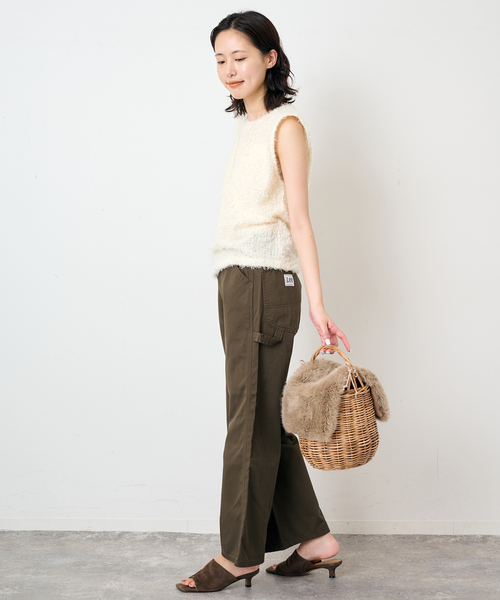The Bagmati(ザバグマティ)の「BAGMATI/バグマティ SLOBE別注 ファーカゴバッグ(かごバッグ・レディース・ベージュ系その他・FREE)」の6枚目の写真