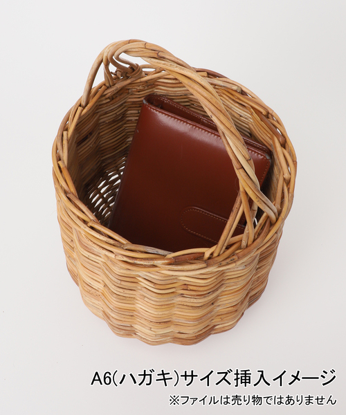 The Bagmati(ザバグマティ)の「BAGMATI/バグマティ SLOBE別注 ファーカゴバッグ(かごバッグ・レディース・ベージュ系その他・FREE)」の13枚目の写真