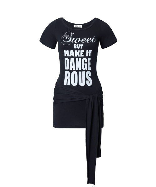 YOUHEE（ユヒ）の「LETTERING WRAP DRESS_BLACK（ワンピース・レディース・その他・FREE）」の2枚目の写真