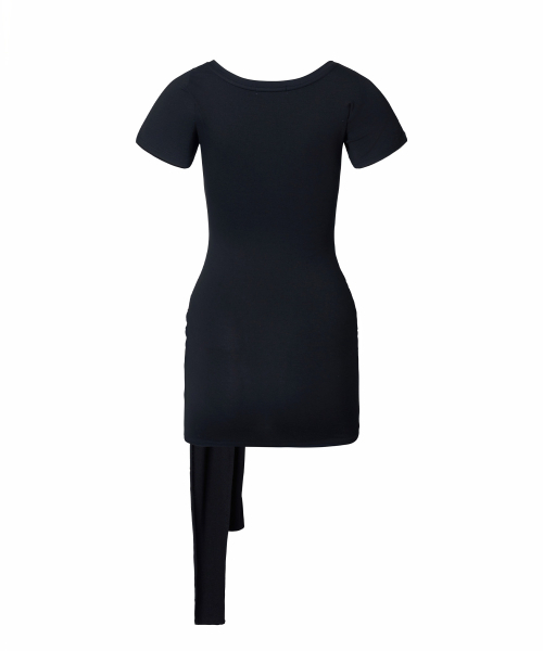 YOUHEE（ユヒ）の「LETTERING WRAP DRESS_BLACK（ワンピース・レディース・その他・FREE）」の3枚目の写真