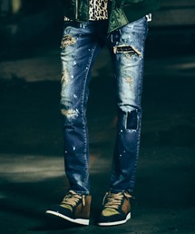 glamb | Heavy Remake Slim Denim / ヘビーリメイクスリムデニム(デニムパンツ)