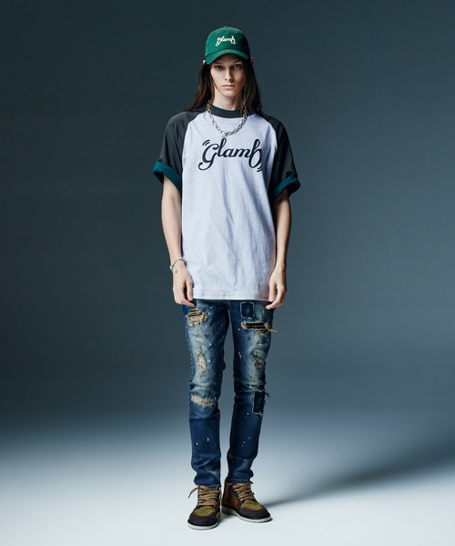 glamb（グラム）の「Heavy Remake Slim Denim / ヘビーリメイクスリムデニム（デニムパンツ・メンズ・インディゴブルー/ブラック・S/L/M）」の18枚目の写真