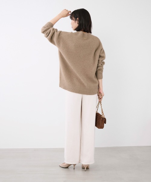 MICA&DEAL(マイカ&ディール)の「1タックベロアライクイージーパンツ(その他パンツ・レディース・ブラック/アイボリー/ブラウン・36/38)」の11枚目の写真