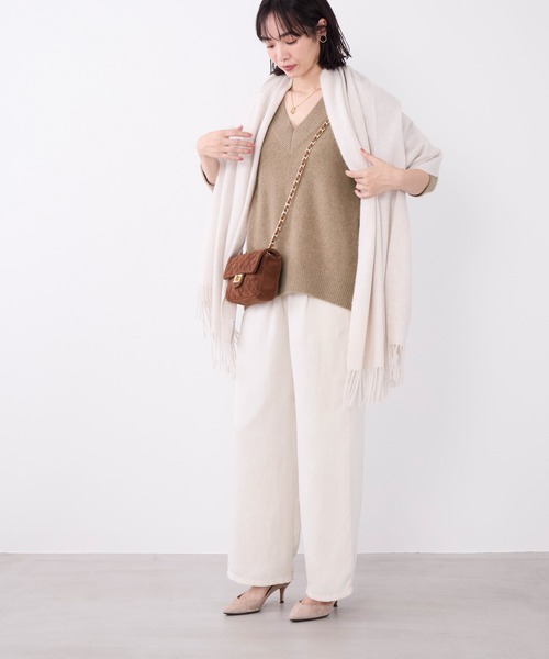 MICA&DEAL(マイカ&ディール)の「1タックベロアライクイージーパンツ(その他パンツ・レディース・ブラック/アイボリー/ブラウン・36/38)」の13枚目の写真