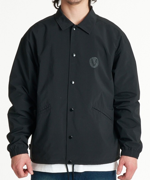 VOLCOM(ボルコム)の「VOLCOM/ボルコム コーチジャケット ロゴ バックプリント BG052752(その他アウター・メンズ・グレー/ブラック・XL/M/L)」の6枚目の写真