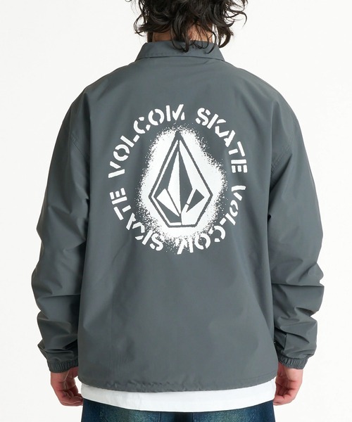 VOLCOM(ボルコム)の「VOLCOM/ボルコム コーチジャケット ロゴ バックプリント BG052752(その他アウター・メンズ・グレー/ブラック・XL/M/L)」の11枚目の写真