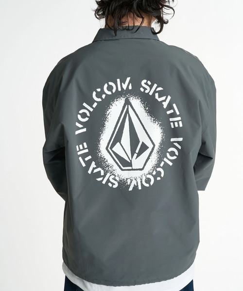 VOLCOM(ボルコム)の「VOLCOM/ボルコム コーチジャケット ロゴ バックプリント BG052752(その他アウター・メンズ・グレー/ブラック・XL/M/L)」の18枚目の写真