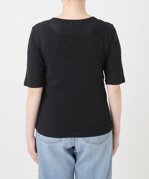 IENA(イエナ)の「シアーリブ 2セット Tシャツ(Tシャツ/カットソー・レディース・ホワイト/ブラック/ブラウン・FREE)」の17枚目の写真