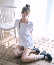 ナナリボンTシャツ[ホワイト]
