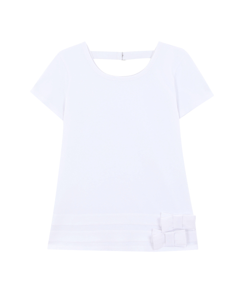 REISE MIYA（レイズミヤ）の「ナナリボンTシャツ[ホワイト]（Tシャツ/カットソー・レディース・その他・OS）」の5枚目の写真