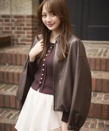 PROPORTION BODY DRESSING | 【加藤栞さん着用】<a>フェイクレザーブルゾン / 1216255902(ブルゾン)
