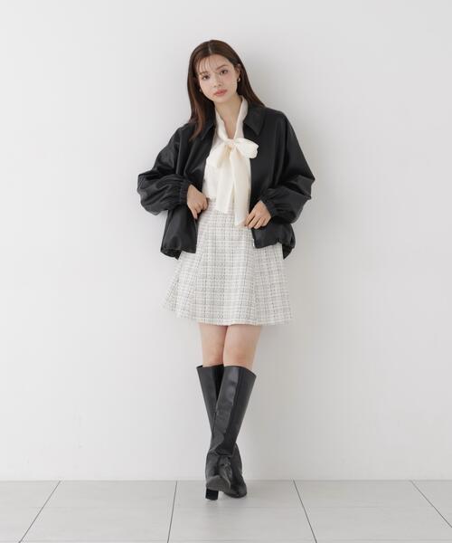 PROPORTION BODY DRESSING(プロポーションボディドレッシング)の「<a>フェイクレザーブルゾン / 1216255902(ブルゾン・レディース・ブラック/ブラウン・MEDIUM/SMALL)」の7枚目の写真