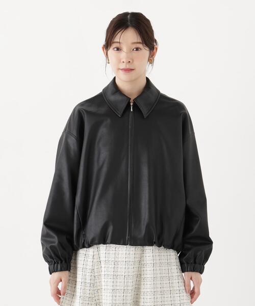 PROPORTION BODY DRESSING(プロポーションボディドレッシング)の「<a>フェイクレザーブルゾン / 1216255902(ブルゾン・レディース・ブラック/ブラウン・MEDIUM/SMALL)」の10枚目の写真
