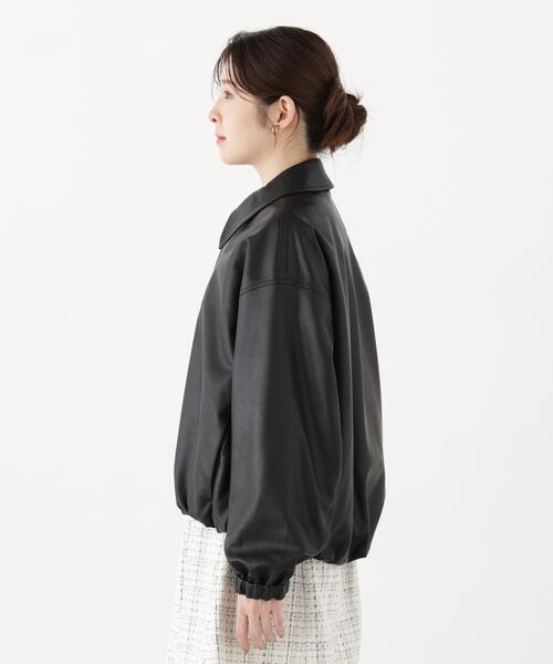 PROPORTION BODY DRESSING(プロポーションボディドレッシング)の「<a>フェイクレザーブルゾン / 1216255902(ブルゾン・レディース・ブラック/ブラウン・MEDIUM/SMALL)」の11枚目の写真
