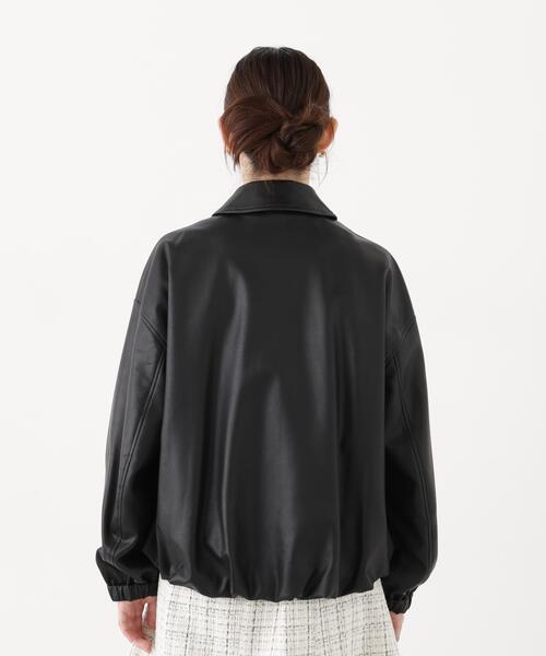 PROPORTION BODY DRESSING(プロポーションボディドレッシング)の「<a>フェイクレザーブルゾン / 1216255902(ブルゾン・レディース・ブラック/ブラウン・MEDIUM/SMALL)」の12枚目の写真