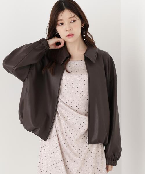 PROPORTION BODY DRESSING(プロポーションボディドレッシング)の「<a>フェイクレザーブルゾン / 1216255902(ブルゾン・レディース・ブラック/ブラウン・MEDIUM/SMALL)」の21枚目の写真