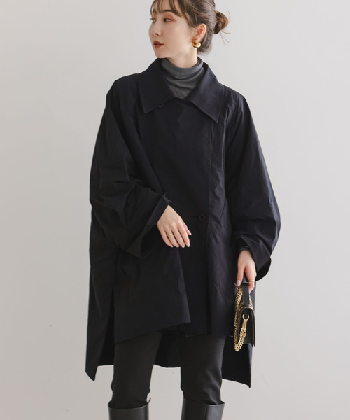 COGTHEBIGSMOKE(コグザビッグスモーク)の「《WEB限定追加・別注》COG THE BIG SMOKE/コグ MADDISON SQUARE COAT(その他アウター・レディース・ブラック・FREE)」の3枚目の写真