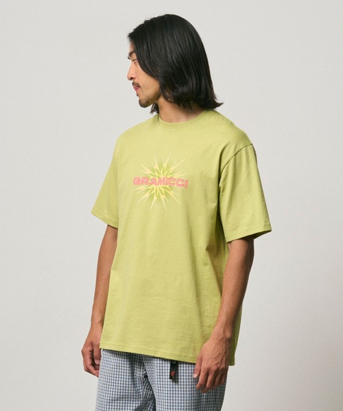 Gramicci(グラミチ)の「STARBURST TEE|スターバーストTシャツ(Tシャツ/カットソー・メンズ・ブラック系その他/イエロー系その他/アッシュ・2XL/S/M/L/XL)」の1枚目の写真