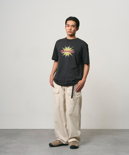 Gramicci(グラミチ)の「STARBURST TEE|スターバーストTシャツ(Tシャツ/カットソー・メンズ・ブラック系その他/イエロー系その他/アッシュ・2XL/S/M/L/XL)」の4枚目の写真