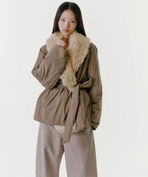 UNUS / Fur Collar Padded Coat