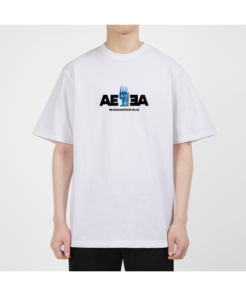 AEXEA(アクシー)の「ザコスモス 半袖Tシャツ E04BRD_ABX10219(Tシャツ/カットソー・メンズ・ブルー/ホワイト/グレー系その他/ブラック・S/XL/L/M)」の2枚目の写真