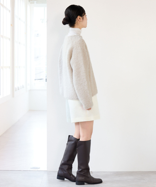 IENA(イエナ)の「サテンイージーショートパンツ(その他パンツ・レディース・アイボリー/チャコールグレー・36/38)」の15枚目の写真