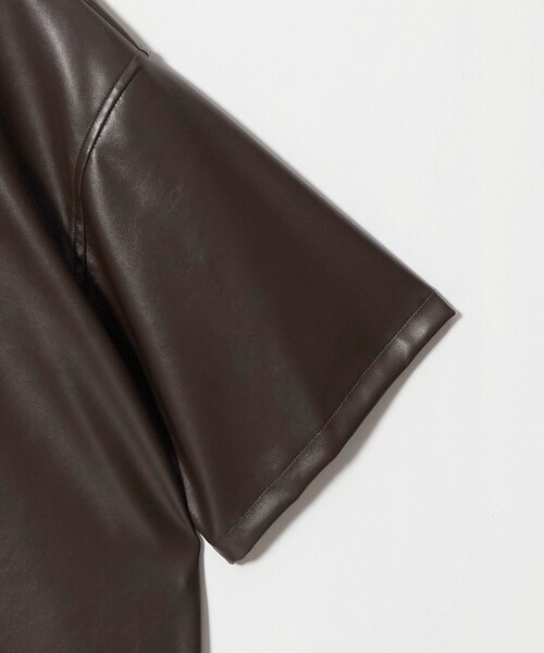 MARW UNITED ARROWS(マルゥ ユナイテッドアローズ)の「<MARW UNITED ARROWS>5分袖 レザーライク シャツ(シャツ/ブラウス・レディース・ブラック/ダークブラウン・FREE)」の13枚目の写真