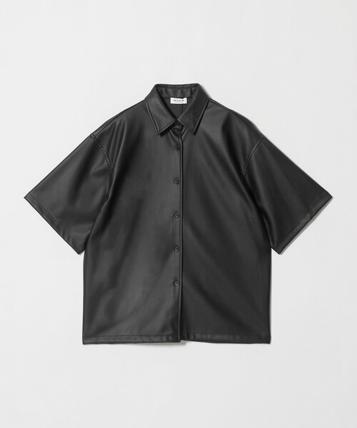 MARW UNITED ARROWS(マルゥ ユナイテッドアローズ)の「<MARW UNITED ARROWS>5分袖 レザーライク シャツ(シャツ/ブラウス・レディース・ブラック/ダークブラウン・FREE)」の16枚目の写真