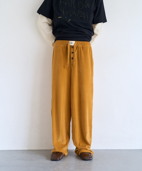 common gull products.(コモンガルプロダクツ)の「薄暮のベロアパンツ(その他パンツ・レディース・マスタード/ボルドー/ネイビー・LARGE/MEDIUM/SMALL)」の3枚目の写真