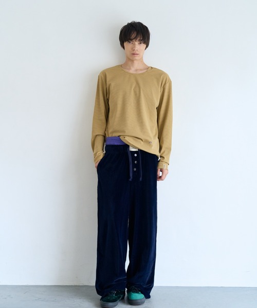 common gull products.(コモンガルプロダクツ)の「薄暮のベロアパンツ(その他パンツ・レディース・マスタード/ボルドー/ネイビー・LARGE/MEDIUM/SMALL)」の21枚目の写真
