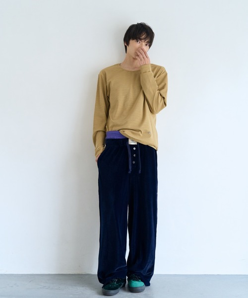 common gull products.(コモンガルプロダクツ)の「薄暮のベロアパンツ(その他パンツ・レディース・マスタード/ボルドー/ネイビー・LARGE/MEDIUM/SMALL)」の22枚目の写真