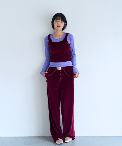 common gull products.(コモンガルプロダクツ)の「薄暮のベロアパンツ(その他パンツ・レディース・マスタード/ボルドー/ネイビー・LARGE/MEDIUM/SMALL)」の7枚目の写真