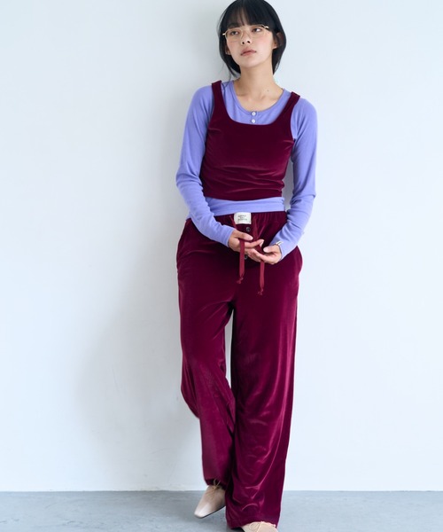 common gull products.(コモンガルプロダクツ)の「薄暮のベロアパンツ(その他パンツ・レディース・マスタード/ボルドー/ネイビー・LARGE/MEDIUM/SMALL)」の10枚目の写真