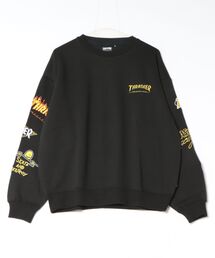 Assort Logo emb CREW SWEAT/THRASHER スラッシャー クルースウェット トレーナー メンズ レディース ストリート スケーター