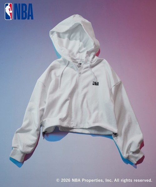 LAKOLE（ラコレ）の「[NBA]ZIPパーカー(WOMEN) / 1064203（パーカー・レディース・グレー/ホワイト/ブラック・MEDIUM/LARGE）」の2枚目の写真