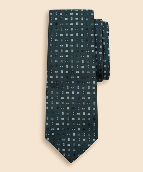 BROOKS BROTHERS(ブルックスブラザーズ)の「シルク レクタングルモチーフ ジャカードタイ(ネクタイ・メンズ・バーガンディー/ネイビー/グリーン・ONE SIZE)」の2枚目の写真