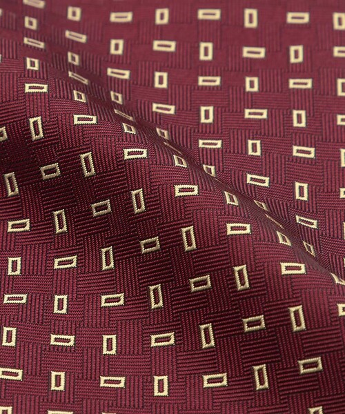 BROOKS BROTHERS(ブルックスブラザーズ)の「シルク レクタングルモチーフ ジャカードタイ(ネクタイ・メンズ・バーガンディー/ネイビー/グリーン・ONE SIZE)」の9枚目の写真