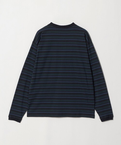 BEAUTY&YOUTH UNITED ARROWS(ビューティーアンドユースユナイテッドアローズ)の「ラフィー マルチ ボーダー クルーネック カットソー(Tシャツ/カットソー・メンズ・ダークブラウン/ネイビー/オフホワイト・L/XL/M/S)」の4枚目の写真