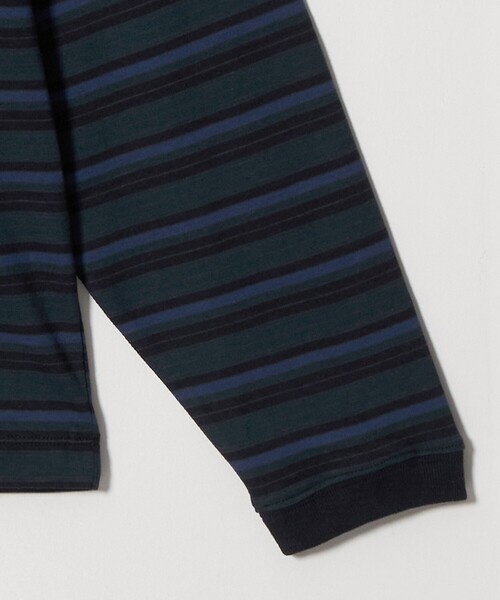 BEAUTY&YOUTH UNITED ARROWS(ビューティーアンドユースユナイテッドアローズ)の「ラフィー マルチ ボーダー クルーネック カットソー(Tシャツ/カットソー・メンズ・ダークブラウン/ネイビー/オフホワイト・L/XL/M/S)」の6枚目の写真
