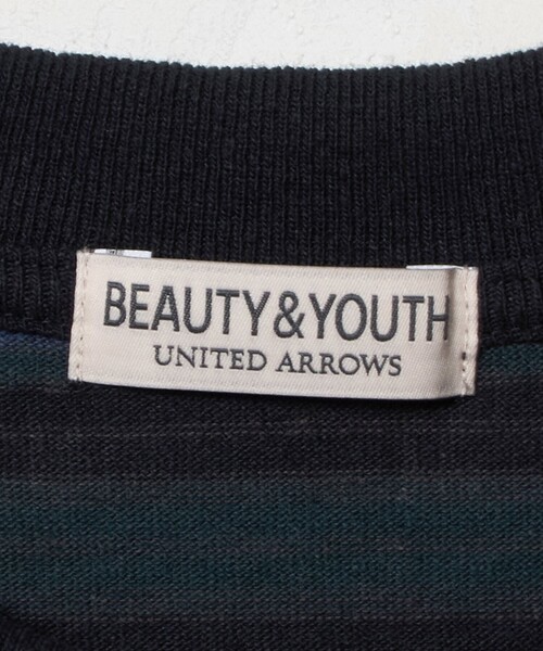 BEAUTY&YOUTH UNITED ARROWS(ビューティーアンドユースユナイテッドアローズ)の「ラフィー マルチ ボーダー クルーネック カットソー(Tシャツ/カットソー・メンズ・ダークブラウン/ネイビー/オフホワイト・L/XL/M/S)」の12枚目の写真