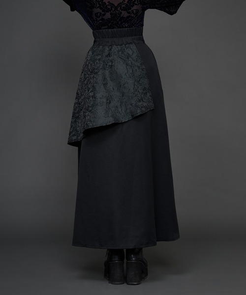 Ellno de Mavie(エルノデメヴィ)の「JQレイヤードフレアスカート/SETUP対応(スカート・レディース・ブルーグレー/ブラック・FREE)」の12枚目の写真