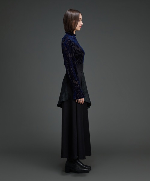 Ellno de Mavie(エルノデメヴィ)の「JQレイヤードフレアスカート/SETUP対応(スカート・レディース・ブルーグレー/ブラック・FREE)」の21枚目の写真