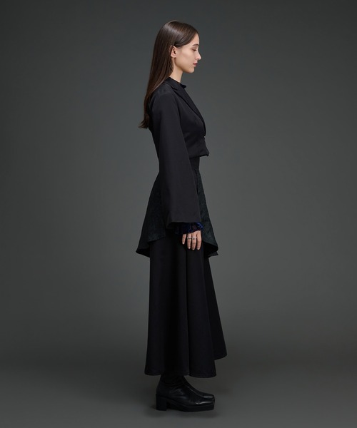 Ellno de Mavie(エルノデメヴィ)の「JQレイヤードフレアスカート/SETUP対応(スカート・レディース・ブルーグレー/ブラック・FREE)」の16枚目の写真