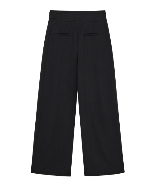 DEINET（ダイニット）の「BELTED WRAP TROUSERS IN BLACK（スラックス・レディース・その他・SMALL/MEDIUM）」の2枚目の写真