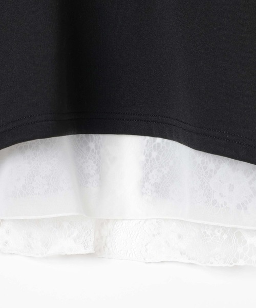 LEPSIM(レプシィム)の「《パフエアシリーズ》バックレースプルオーバー 1068680(Tシャツ/カットソー・レディース・ブラック/ブラウン/グレー/グレイッシュベージュ・FREE)」の8枚目の写真